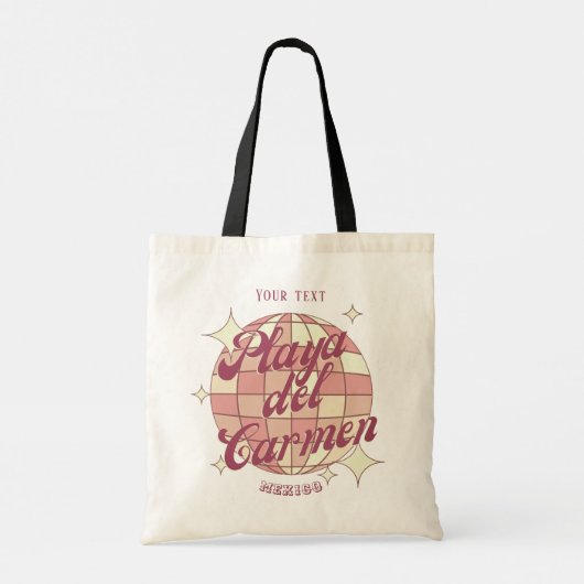 Playa del Carmen MX souvenir mode strand Tote Bag (Achterkant)