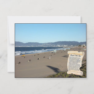 PLAYA DEL REY Een uniek gebied naast de Stille O Briefkaart