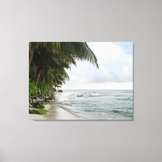 Playa Esmeralda in Playa Del Carmen, Mexico Canvas Afdruk