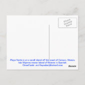 Playa Norte, Isla Mujeres, Mexico Briefkaart (Achterkant)