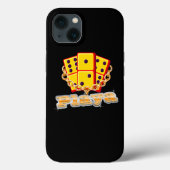 Playa Shirt Grappige Domino Speler Dominoes Case-Mate iPhone Case (Achterkant)