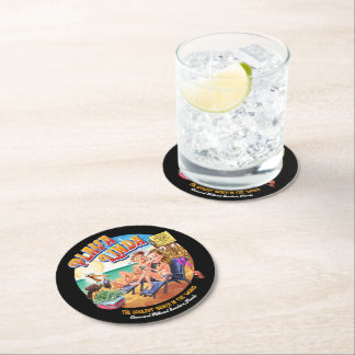 PlayaLinda Beach Paper Coaster Ronde Kartonnen Onderzetter