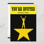 PlayBill Inspired Invitation Kaart (Voorkant / Achterkant)