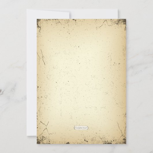 Playbill verhaallijn Formele bruiloft uitnodigen Kaart (Achterkant)