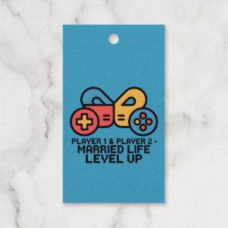 Player 1 & 2 Married Gamer Cadeaulabels
