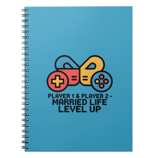 Player 1 & 2 Married Gamer Notitieboek (Voorkant)