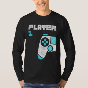Player 1 Gamer Matching Brothers Friends T-shirt