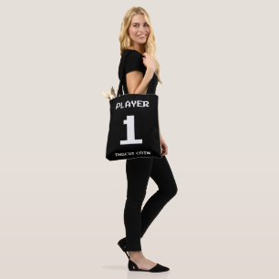 Player 1-gamerontwerp draagtas