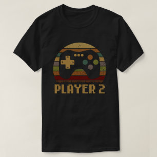 Player 1 Player 2 Matching Gamer Couple T-shirt