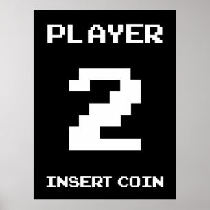 Player 2-gamerontwerp poster