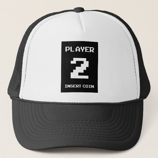 Player 2-gamerontwerp trucker pet (Voorkant)