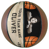 Player-naamnummer Houdbaarheid foto Basketbal (Verticaal)