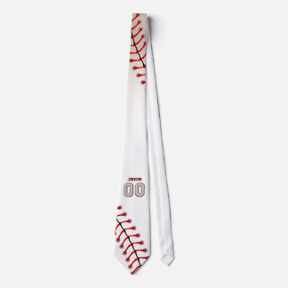 Player-nummer 00 - Koel Baseball-titels Stropdas