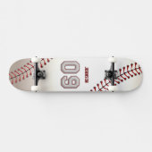 Player-nummer 09 - Koel Baseball-titels Skateboard (Horizontaal)