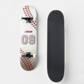 Player-nummer 09 - Koel Baseball-titels Skateboard (Voorkant)