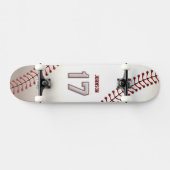 Player-nummer 17 - Koel Baseball-titels Skateboard (Horizontaal)