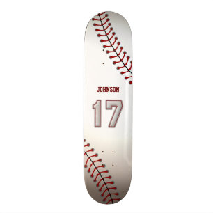 Player-nummer 17 - Koel Baseball-titels Skateboard