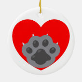 Playera keep calm and love animals phrase keramisch ornament (Achterkant)