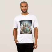 playera ligera en blanco t-shirt (Voorkant volledig)