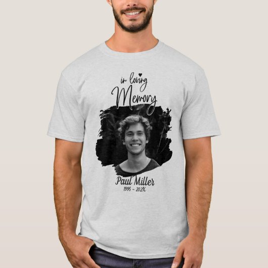Playera Memorial In Loving Memory Photo T-Shirt (Devant)