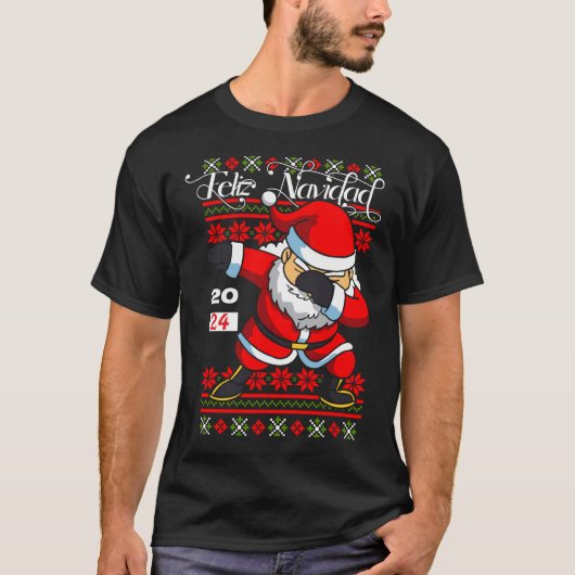 Playera Navideña de Santa T-shirt (Voorkant)
