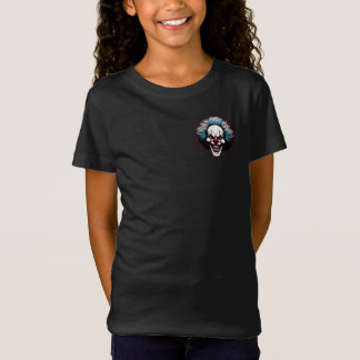 playera negra Halloween para niñas (logo) T-shirt