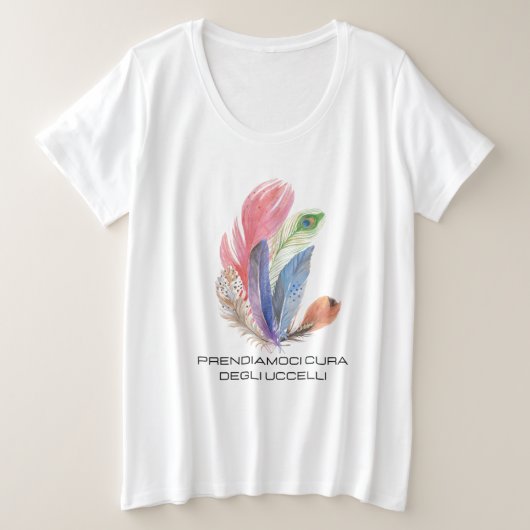 Playera plumas de aves  (Design devant)