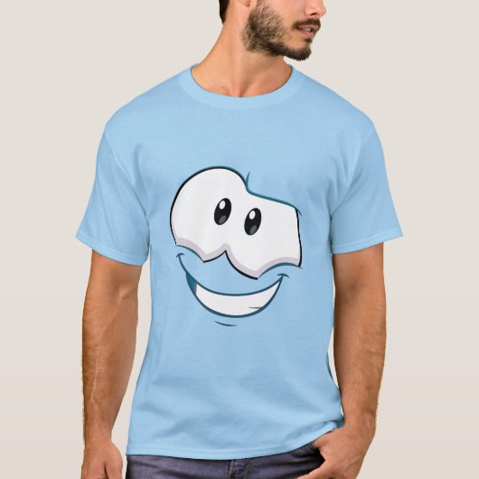 Playera Puffle Celeste de Hombre- SCPPS T-shirt (Voorkant)