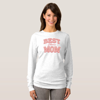 Playera, T-shirt Best Mom Personalized
