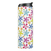 Playful Abstract Doodle Shapes Thermosbeker (Gedraaid links)