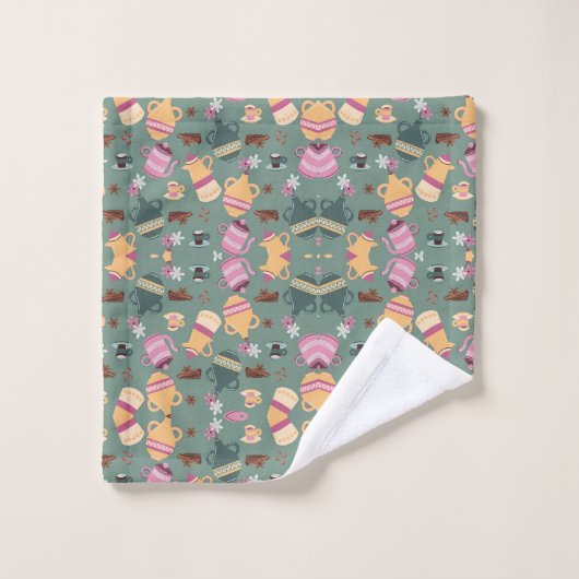 Playful and vibrant towel washandje (Wasdoekje)