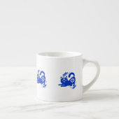 Playful Blue Cat Espresso Cup – CozyBun Kop (Rechts)