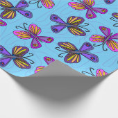 Playful Butterflies Cadeaupapier (Hoek)