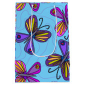 Playful Butterflies Medium Cadeauzakje (Achterkant)