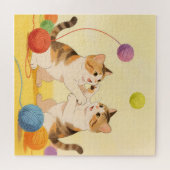 Playful Calico Cat Puzzle  (Horizontal)