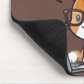 Playful Cat Design Custom Name Mouse Pad Muismat (Hoek)