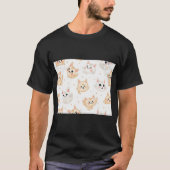 Playful Cats Pattern T-shirt (Voorkant)