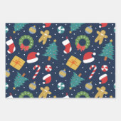 Playful Christmas Icons Wrapping Paper (Voorkant 3)