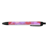 Playful Colorful Heart Pattern Zwarte Inkt Pen (Bodem)