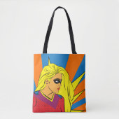Playful Comic Print Tote Bag (Devant)