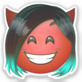 : Playful Devil Emoji Sticker (Recto)