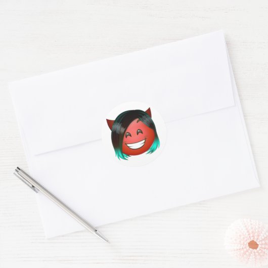 : Playful Devil Emoji Sticker (Enveloppe)