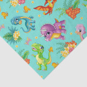 Playful Dinosaur Tissuepapier (Detail)