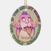 Playful family face keramisch ornament (Rechts)