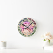 Playful family face ronde klok (Huis)