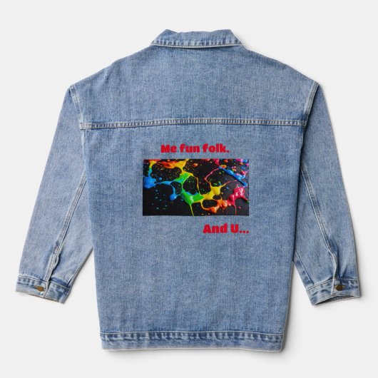 "Playful Folklore : Veste Denim Femme (Verso)