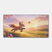 Playful Fox Cubs in Spring Blossom Meadow (Recto)