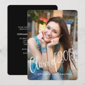 Playful Fun Class of 2015 Invitation de diplôme (Devant / Derrière)