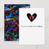 Playful Fun lobster Wedding Kaart (Voorkant / Achterkant)