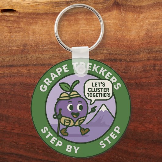 Playful Grape Hiker Trail Friendship Sleutelhanger (Achterkant)